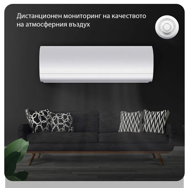 Wi-Fi сензор за качество на въздуха – CO2 монитор с измерване на формалдехид и ЛОС, с интеграция към Tuya Smart Life - Image 4